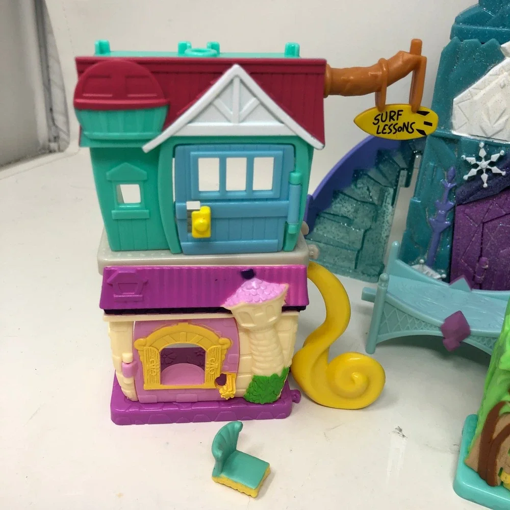 Disney Doorables Playset Lot Frozen Tangled Mickey Mouse Little Mermaid Houses